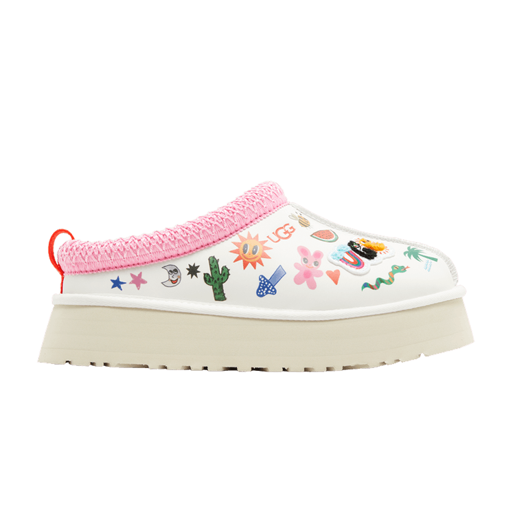 UGG Wmns Tazz Slipper 'Pop Sketch' — White