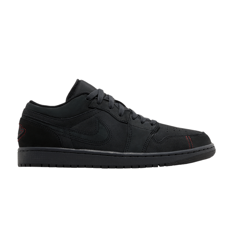 Air Jordan 1 Low SE Craft 'Dark Smoke Red' — Dark Smoke Grey/Varsity Red/Black