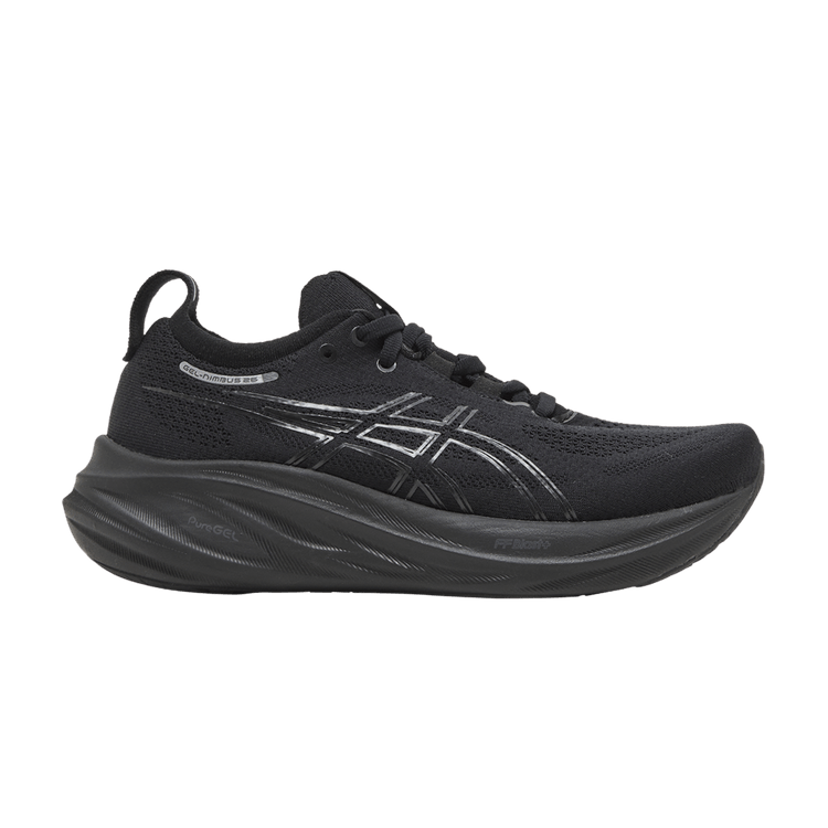 ASICS Wmns Gel Nimbus 26 Wide 'Triple Black' — Black/Black