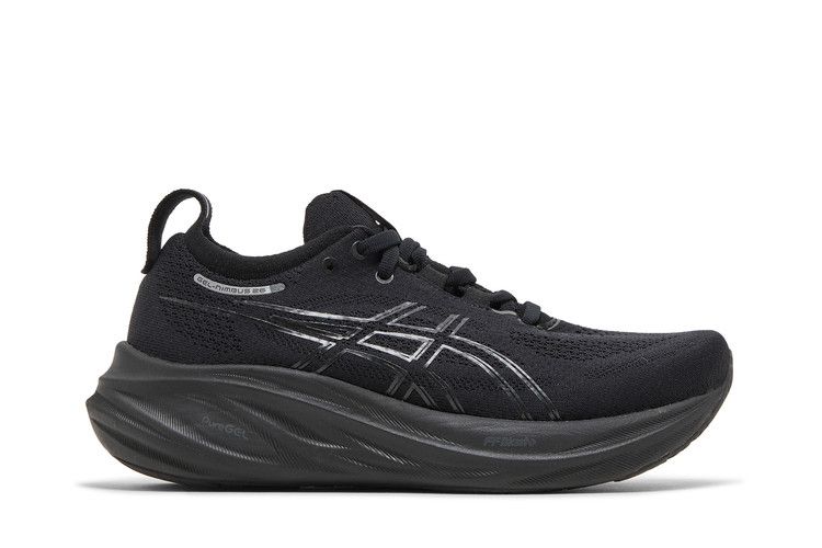 ASICS Wmns Gel Nimbus 26 Wide 'Triple Black' — Black/Black