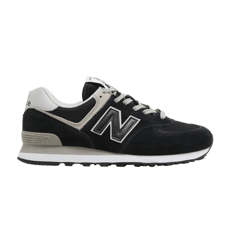 New Balance 574 2E Wide 'Core Pack - Black Grey' — Black/White