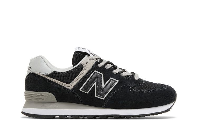 New Balance 574 2E Wide 'Core Pack - Black Grey' — Black/White