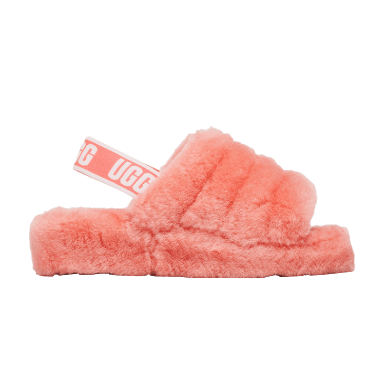 UGG Wmns Fluff Yeah Slide 'Vibrant Coral' — Vibrant Coral