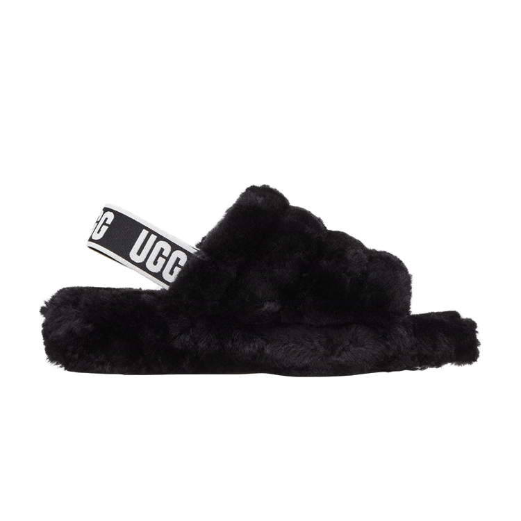 UGG Wmns Fluff Yeah Slide 'Black' — Black