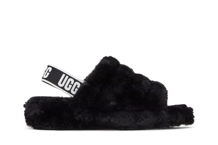UGG Wmns Fluff Yeah Slide 'Black' — Black
