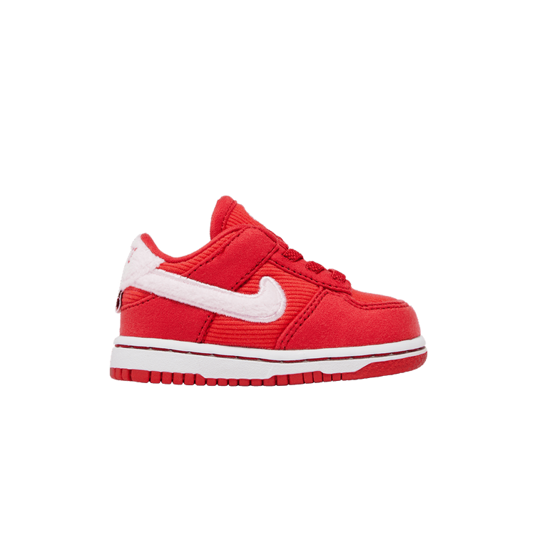 Nike Dunk Low TD 'Valentine's Day 2024' — Fire Red/Pink Foam/Light Crimson/White/Team Red