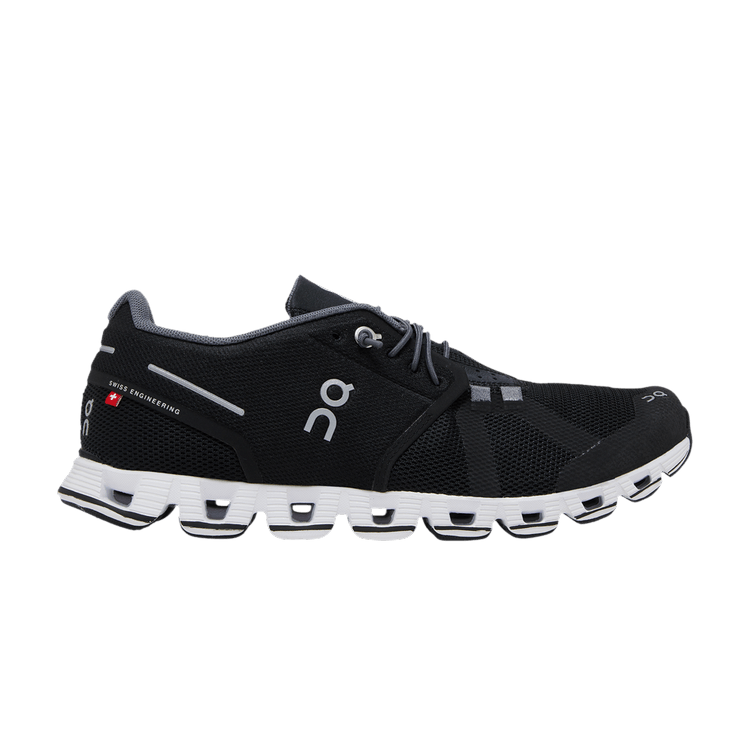 ON Wmns Cloud 'Black White' — Black/White