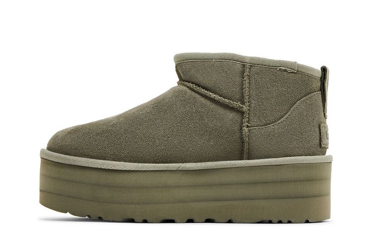 UGG Wmns Classic Ultra Mini Platform Boot 'Moss Green' — Moss Green