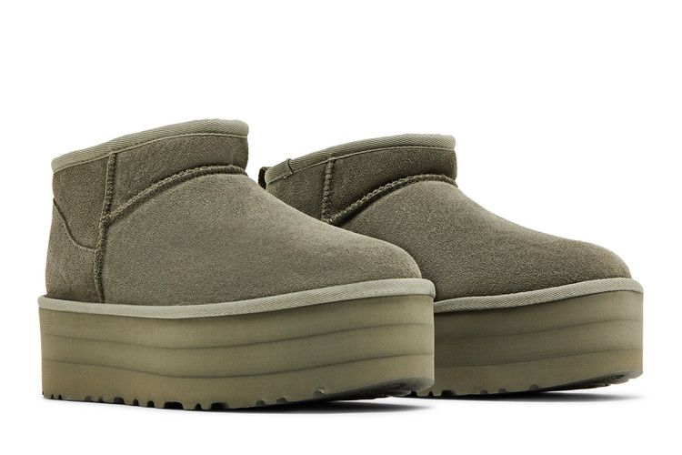 UGG Wmns Classic Ultra Mini Platform Boot 'Moss Green' — Moss Green