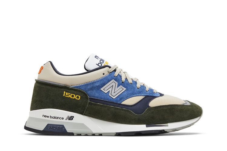 New Balance 1500 Made in England 'Evergreen Lake' — Khaki/Sand/Blue