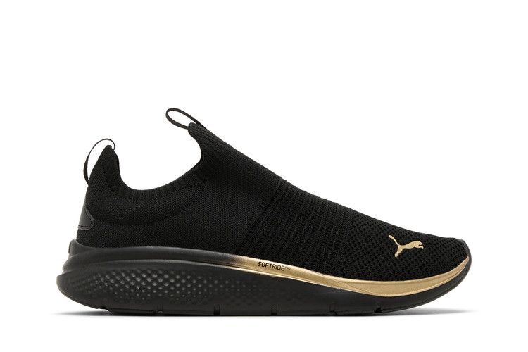 Puma Wmns Softride Pro Echo Slip-On 'Metal - Black Gold' — Black/Gold