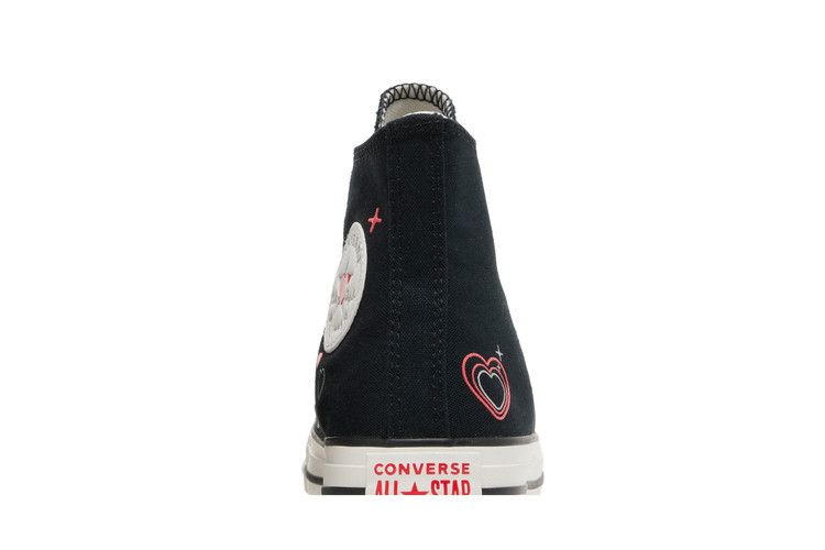 Converse Wmns Chuck Taylor All Star High 'Y2K Heart - Black' — Black/Vintage White/Fever Dream