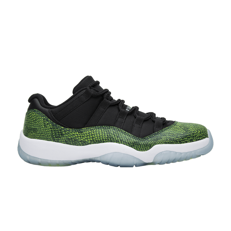 Air Jordan 11 Retro Low 'Snake' — Black/Nightshade-White-Volt