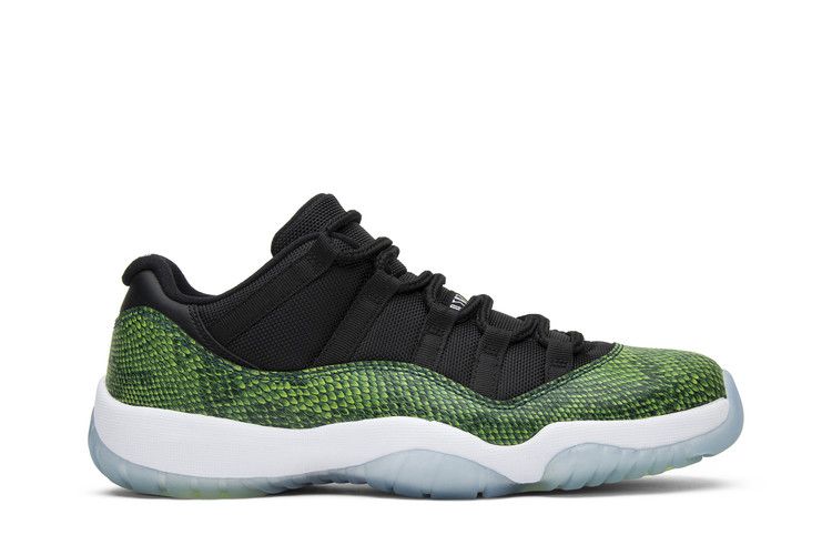 Air Jordan 11 Retro Low 'Snake' — Black/Nightshade-White-Volt