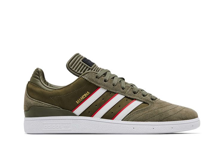 Dan Mancina x adidas Busenitz 'Olive Strata Red' — Olive Strata/Red/Footwear White