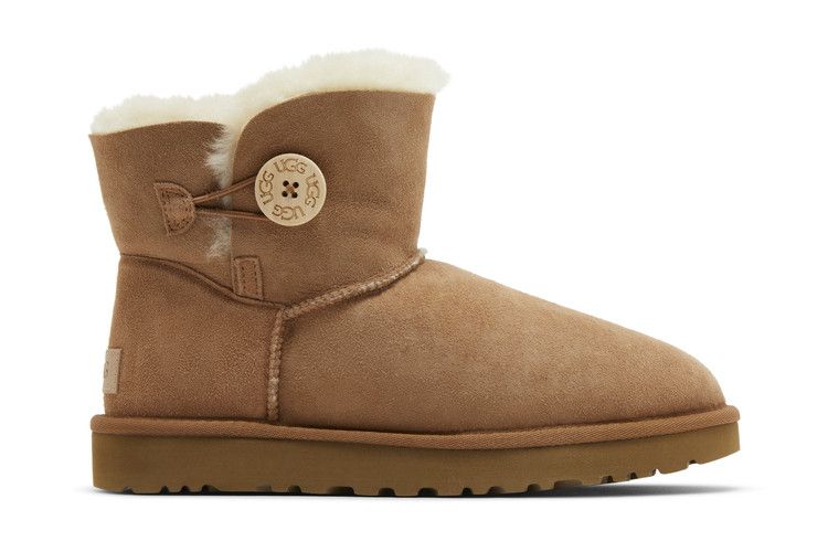 UGG Wmns Mini Bailey Button 2 Boot 'Chestnut' — Chestnut