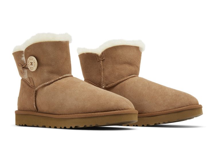 UGG Wmns Mini Bailey Button 2 Boot 'Chestnut' — Chestnut