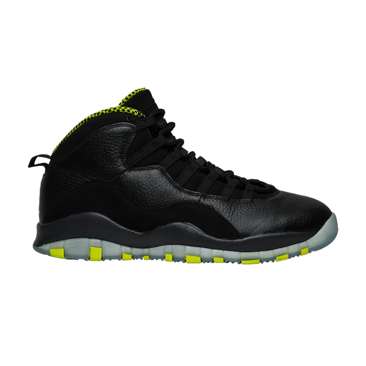 Air Jordan 10 Retro 'Venom' — Black/Vnm Green-Cl Gry-Anthrct