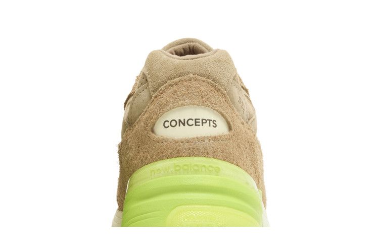 Concepts x New Balance 992 Made in USA 'Low Hanging Fruit' Special Box — Lime/Brown