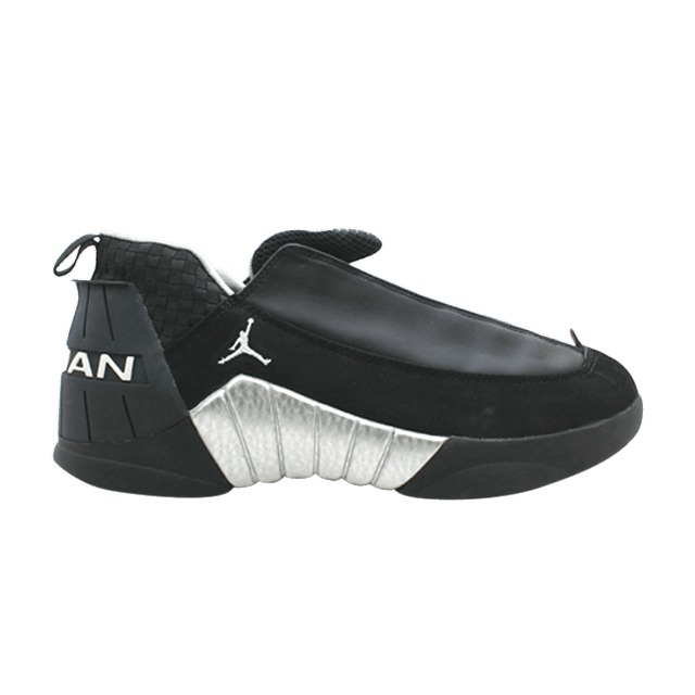 Air Jordan 15 OG Low 'Black Silver' — Black/White/Metallic Silver