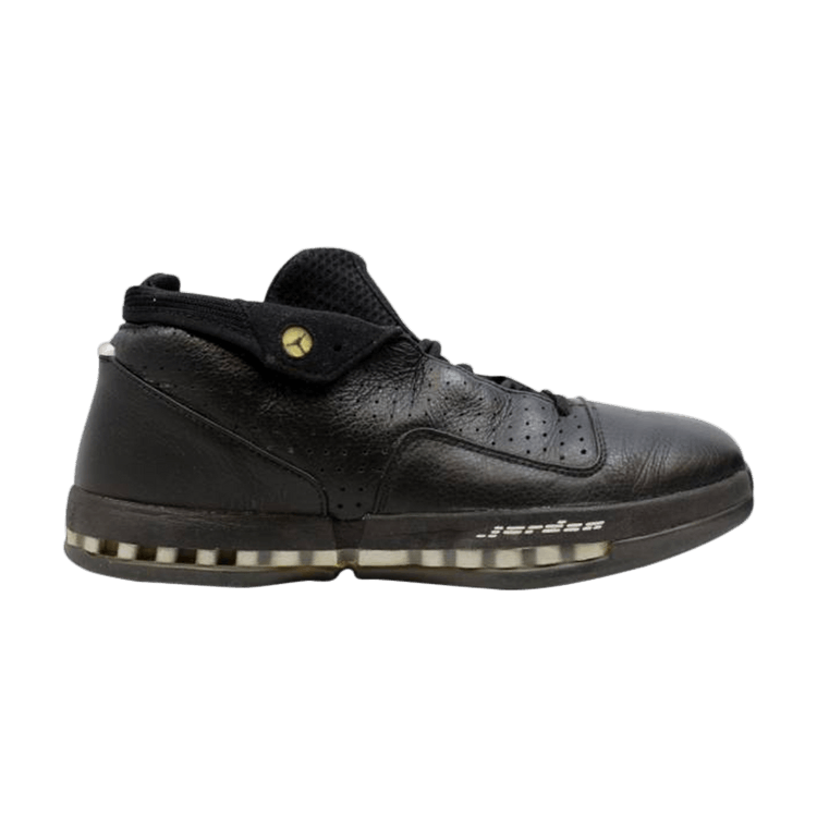 Air Jordan 16 OG Low 'Black Chrome' — Black/Black/Metallic Silver