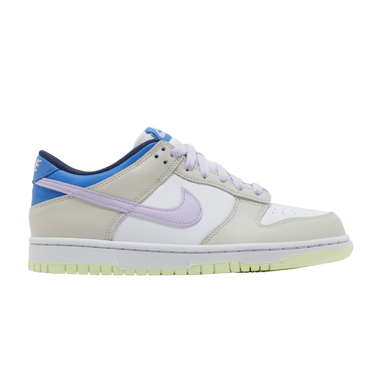 Nike Dunk Low GS 'Khaki Blue Pink' — Light Orewood Brown/White/Light Photo Blue/Lilac Bloom