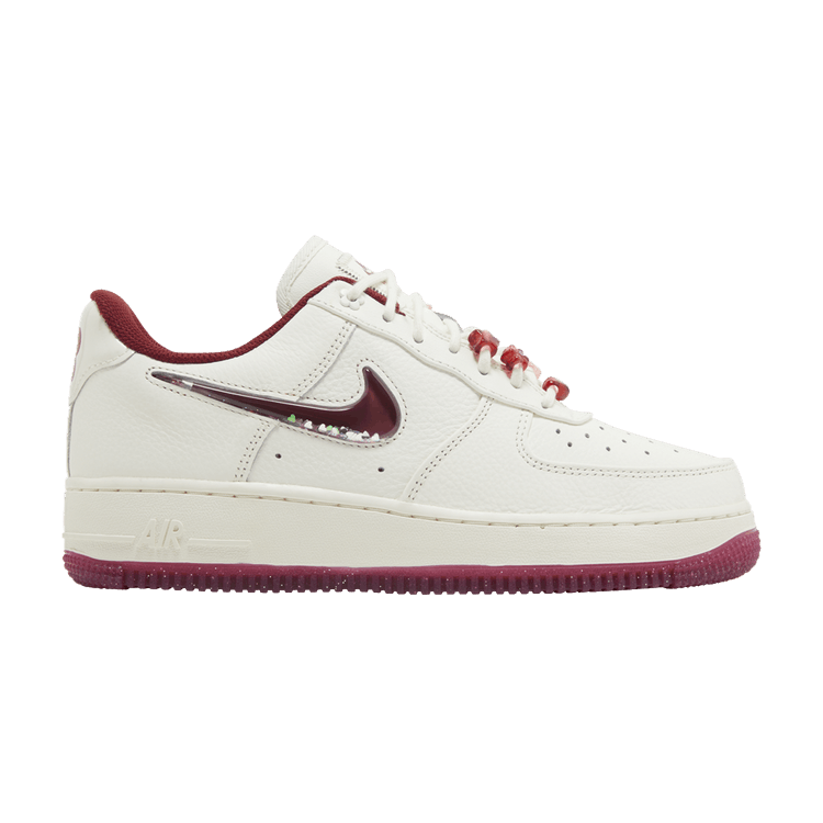 Nike Women's Air Force 1 Low 'Valentine's Day 2024' — Sail/Team Red/Medium Soft Pink/Gym Red