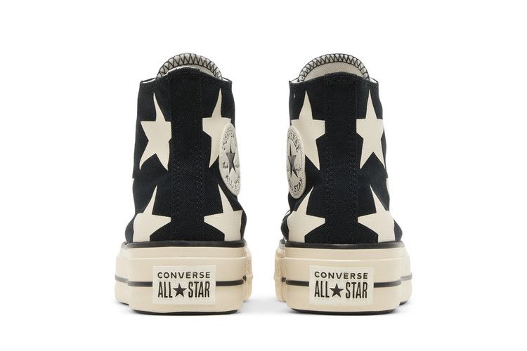 Converse Wmns Chuck Taylor All Star Lift Platform High 'Large Stars' — Black/Natural Ivory/Egret