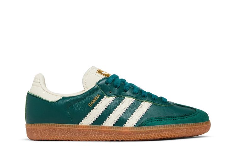 adidas Wmns Samba OG 'Collegiate Green Gum' — Collegiate Green/Cream White/Gold Metallic
