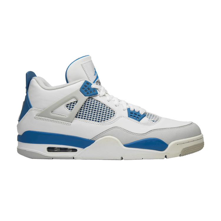 Air Jordan 4 Retro 'Military Blue' 2012 — White/Military Blue/Neutral Grey