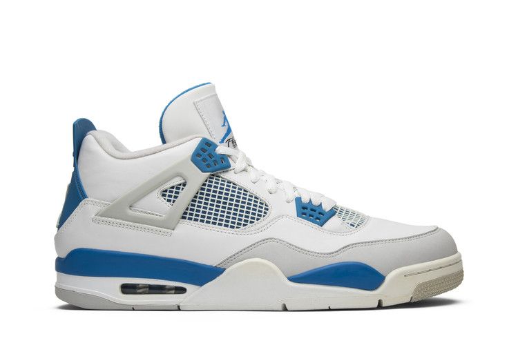 Air Jordan 4 Retro 'Military Blue' 2012 — White/Military Blue/Neutral Grey