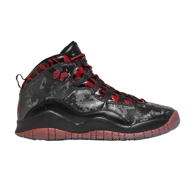 Air Jordan 10 Retro DB GS 'Doernbecher' — black/gym red