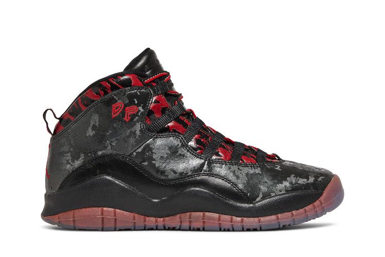Air Jordan 10 Retro DB GS 'Doernbecher' — black/gym red