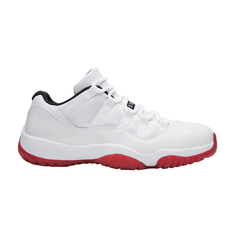 Air Jordan 11 Retro Low 'Cherry Bottom' — White/Varsity Red-Black