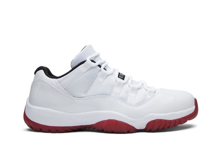 Air Jordan 11 Retro Low 'Cherry Bottom' — White/Varsity Red-Black
