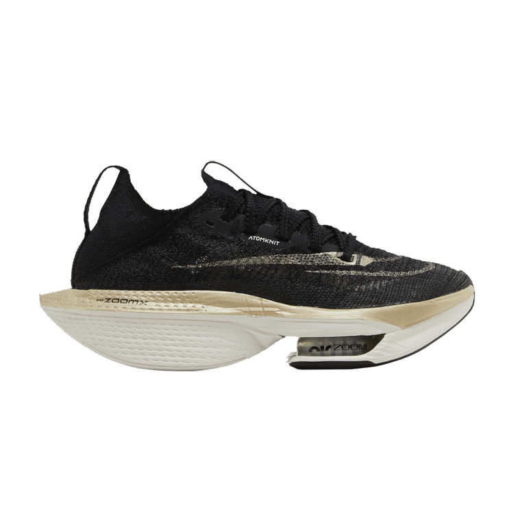 Nike Wmns Air Zoom Alphafly NEXT% 2 'Black Metallic Gold Grain' — Black/Metallic Gold Grain/Sail