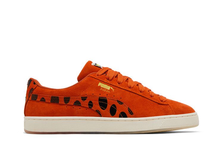 Cheetos x Puma Suede 'Chester Cheetah' — Rickie Orange/For All Time Red/Warm White