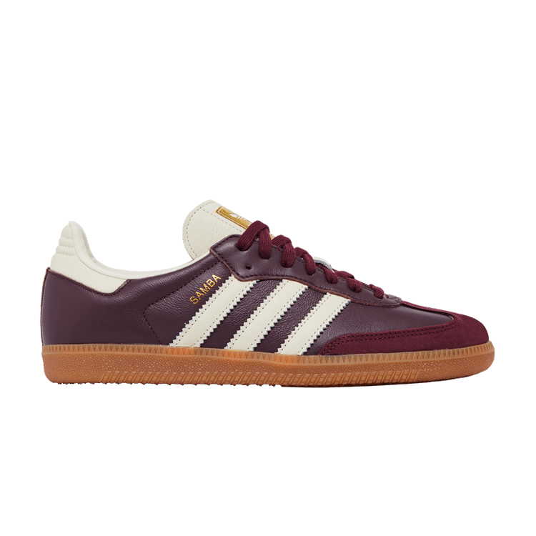 adidas Wmns Samba OG 'Maroon' — Maroon/Cream White/Gold Metallic