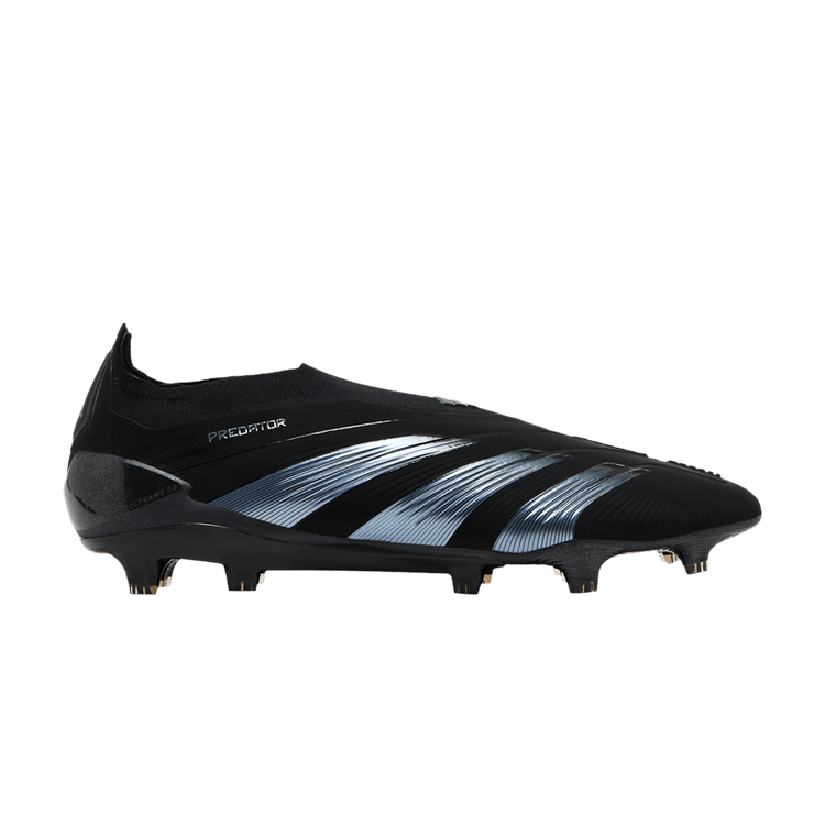 adidas Predator 24 Elite Laceless FG 'Base Black Pack' — Core Black/Carbon/Core Black