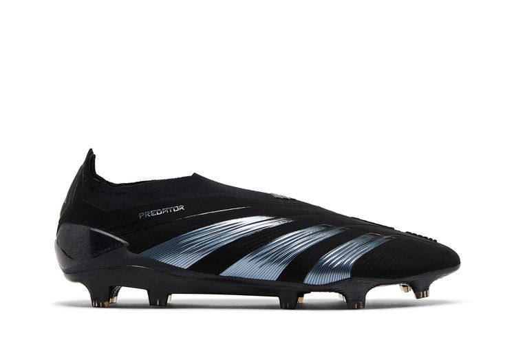 adidas Predator 24 Elite Laceless FG 'Base Black Pack' — Core Black/Carbon/Core Black