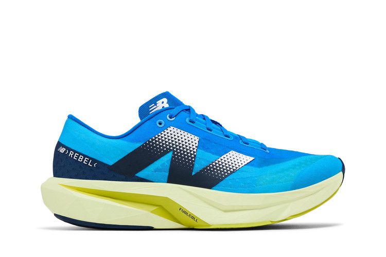 New Balance FuelCell Rebel v4 'Spice Blue Limelight' — Spice Blue/Limelight/Blue Oasis