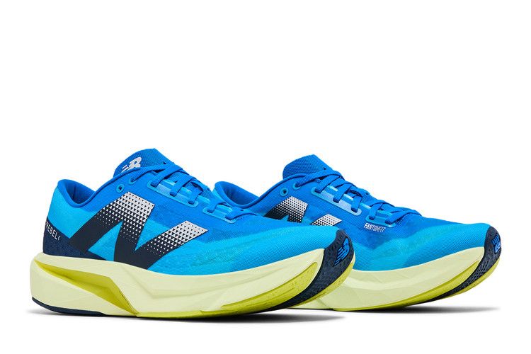 New Balance FuelCell Rebel v4 'Spice Blue Limelight' — Spice Blue/Limelight/Blue Oasis