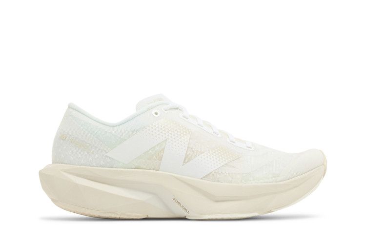 New Balance Wmns FuelCell Rebel v4 'White Linen' — White/Linen/Sea Salt