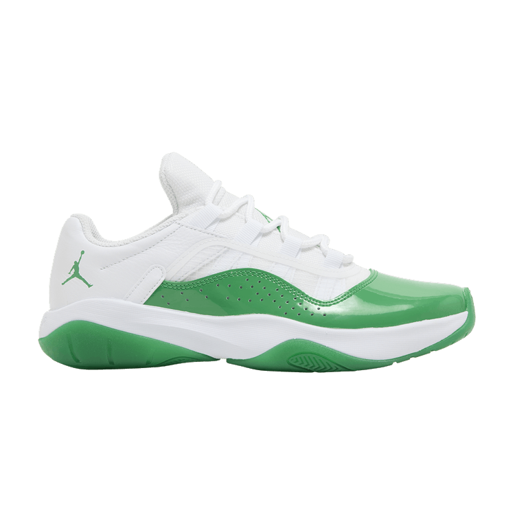 Wmns Air Jordan 11 CMFT Low 'White Lucky Green' — White/White/Lucky Green