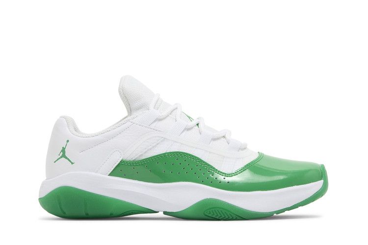 Wmns Air Jordan 11 CMFT Low 'White Lucky Green' — White/White/Lucky Green