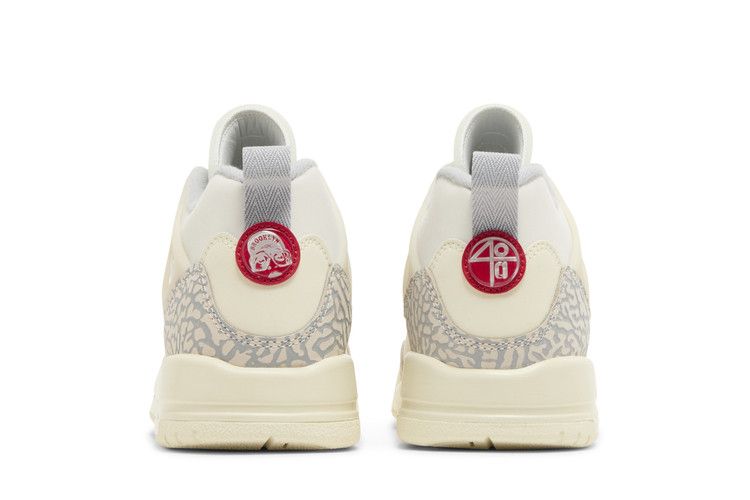 Air Jordan Spizike Low GS 'Coconut Milk' — Sail/University Red/Coconut Milk/Sandstone/Smoke Grey