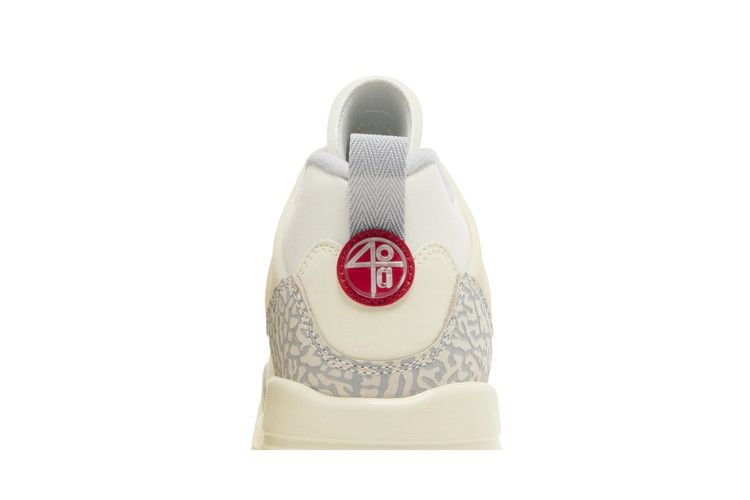 Air Jordan Spizike Low GS 'Coconut Milk' — Sail/University Red/Coconut Milk/Sandstone/Smoke Grey