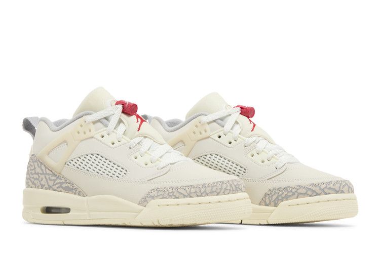 Air Jordan Spizike Low GS 'Coconut Milk' — Sail/University Red/Coconut Milk/Sandstone/Smoke Grey