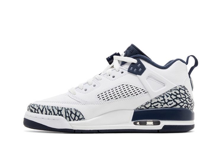 Air Jordan Spizike Low GS 'Obsidian' — White/Pure Platinum/Obsidian