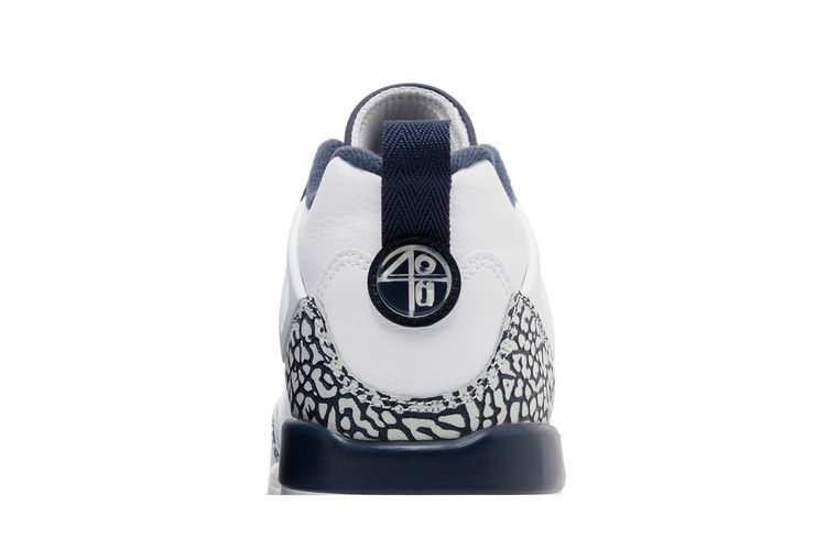 Air Jordan Spizike Low GS 'Obsidian' — White/Pure Platinum/Obsidian
